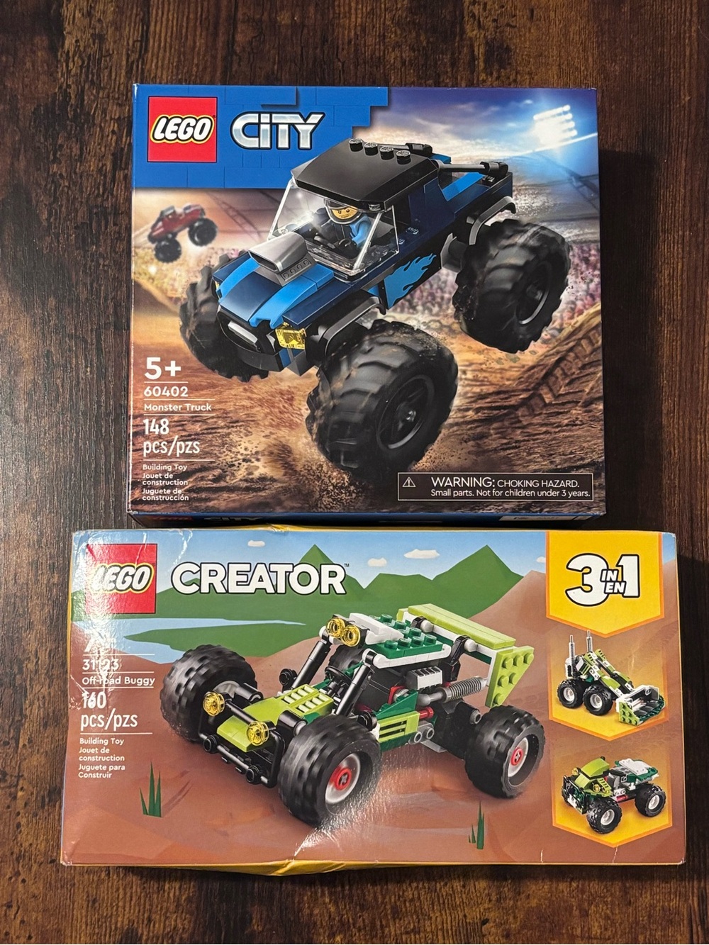 LEGO City Monster Truck (60402) + LEGO CREATOR: Off-Road Buggy (31123) New
